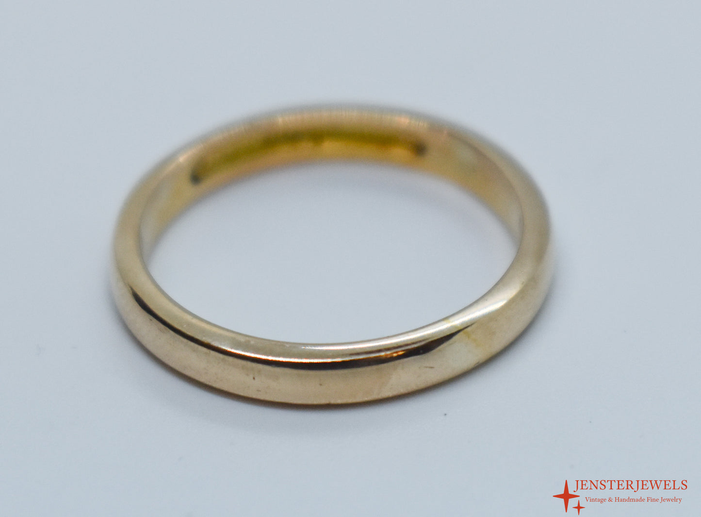 Vintage 18k Yellow Gold Band – Size 7