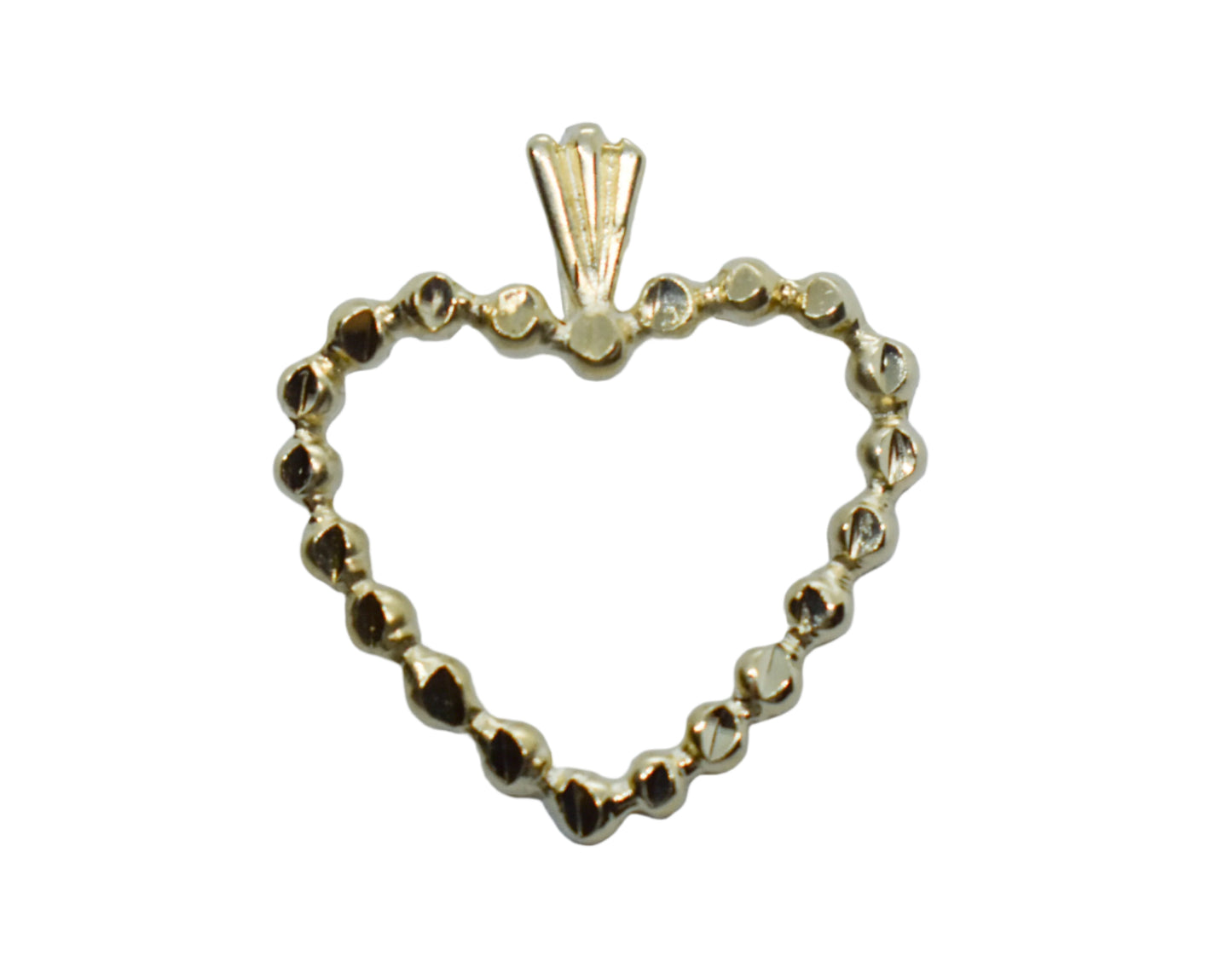 Vintage 14k Yellow Gold Michael Anthony Heart Pendant