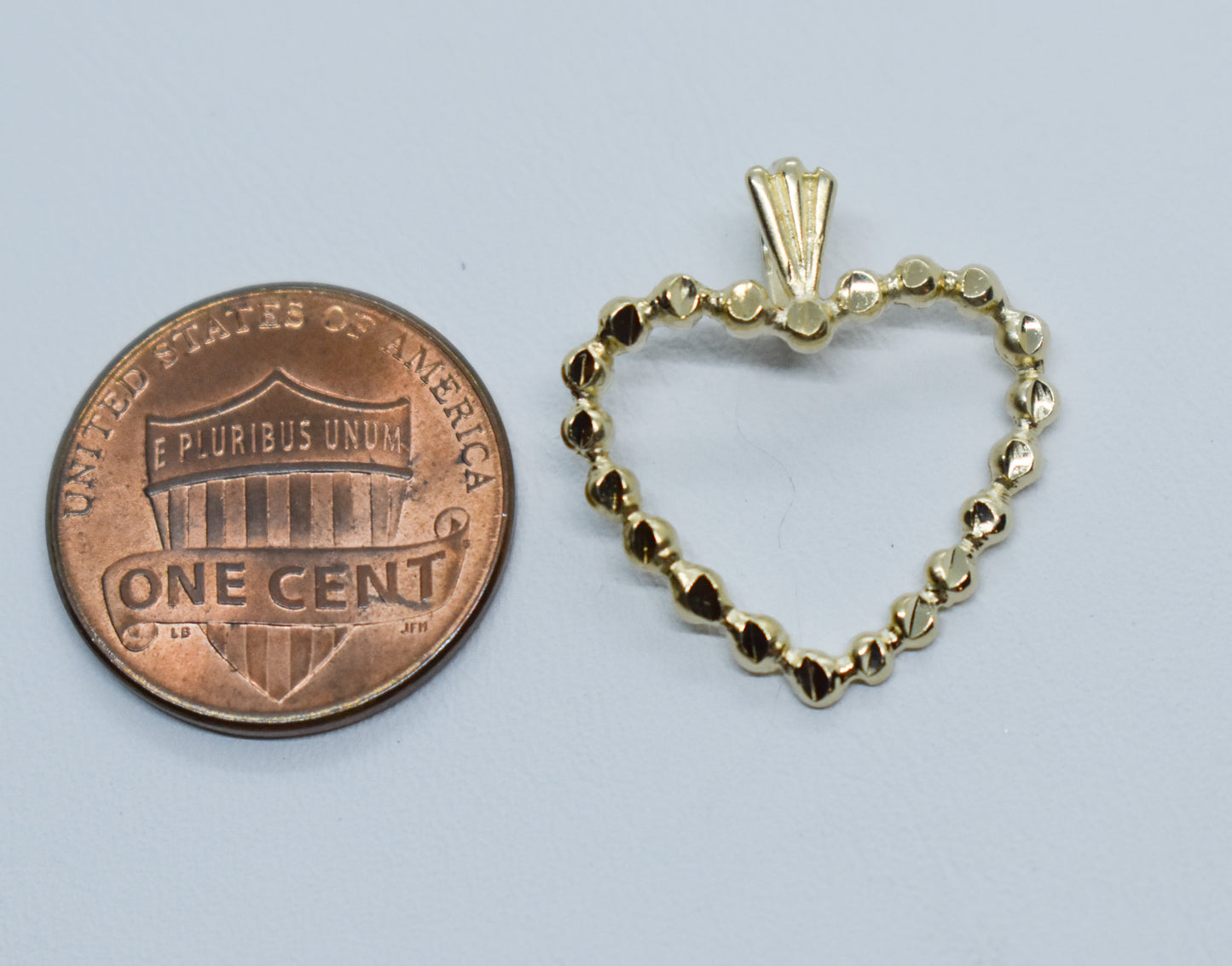 Vintage 14k Yellow Gold Michael Anthony Heart Pendant