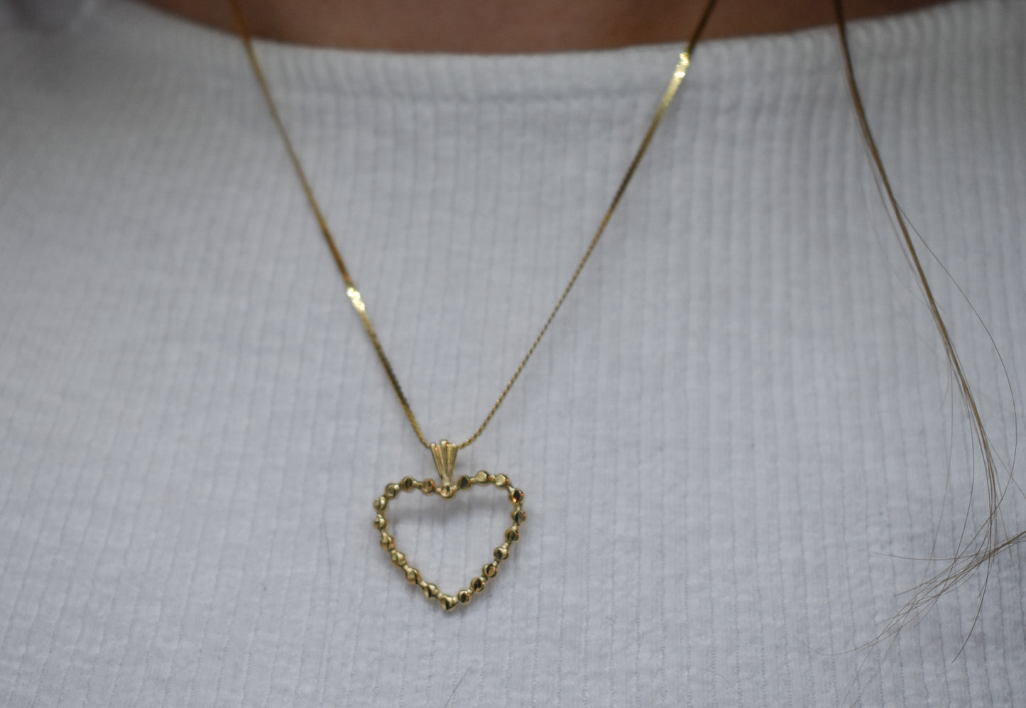 Vintage 14k Yellow Gold Michael Anthony Heart Pendant