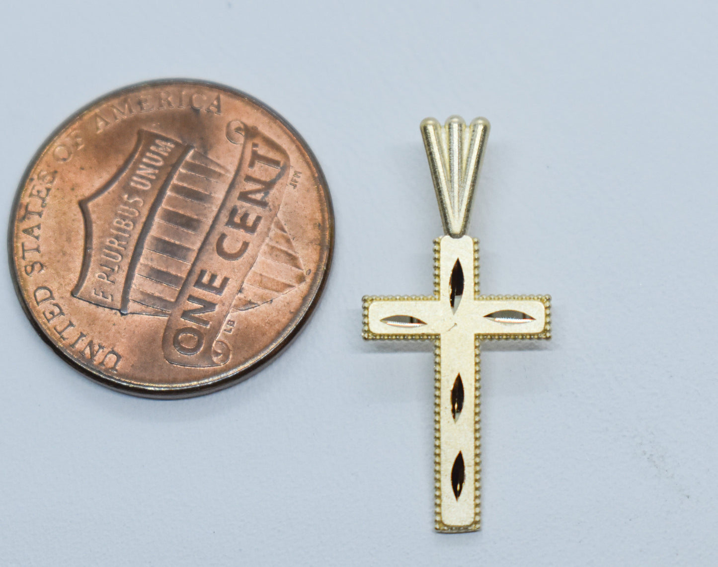 Vintage 14k Yellow Gold Michael Anthony Cross Pendant