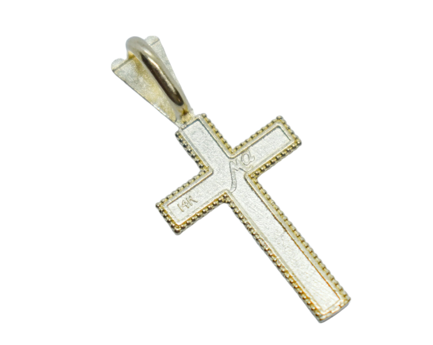 Vintage 14k Yellow Gold Michael Anthony Cross Pendant