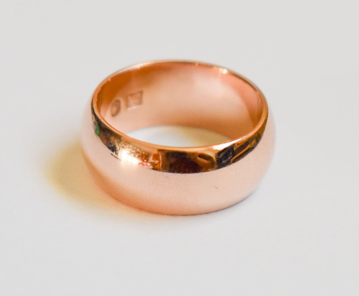 Vintage 14k Yellow Gold Cigar Band Ring Size 6