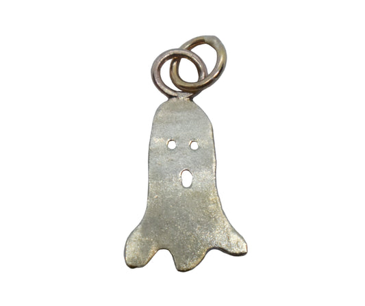 Handmade 14k Yellow Gold Ghost Charm Pendant
