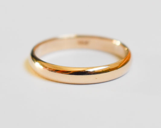 Vintage 14k Yellow Gold Band Ring Size 8 1/2