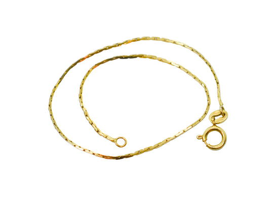 Vintage 14k Yellow Gold Dainty Chain Bracelet 7"