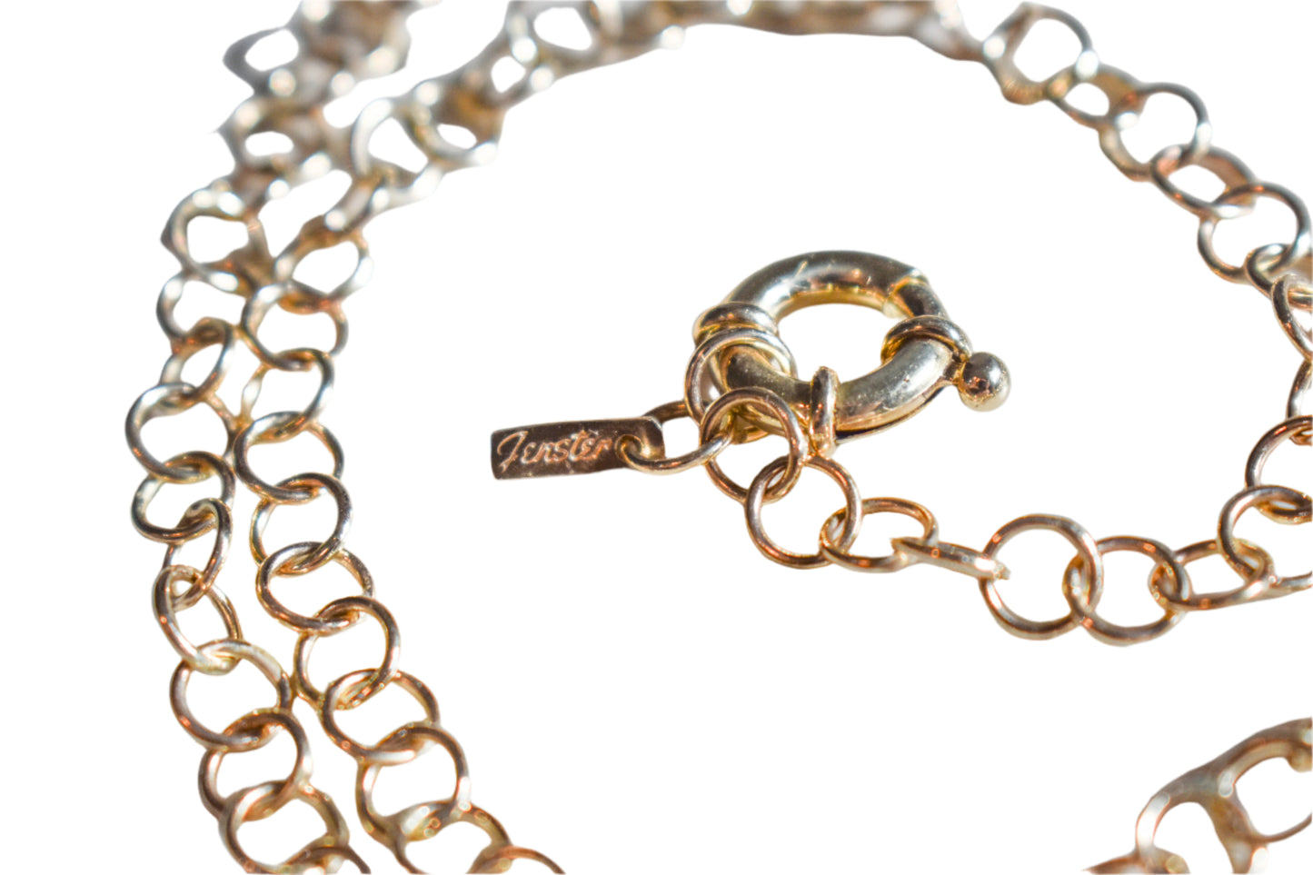 NEW Handmade 14k Yellow Gold Rolo Link Chain Necklace 16 1/2"