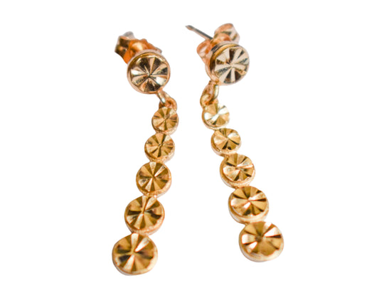 Vintage 14k Yellow Gold Dangle Earrings