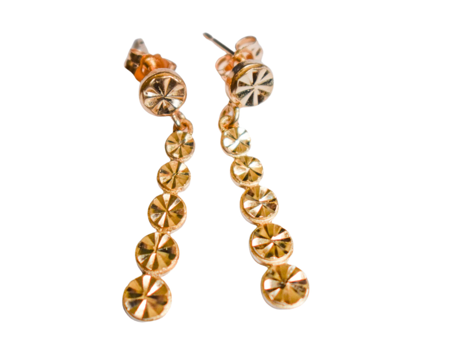 Vintage 14k Yellow Gold Dangle Earrings