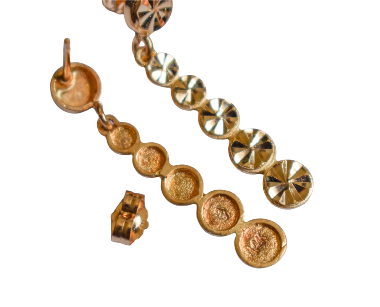 Vintage 14k Yellow Gold Dangle Earrings